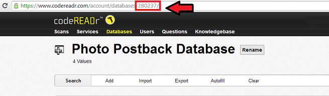Database ID found in the URL Database ID found in the URL